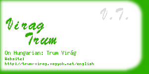 virag trum business card